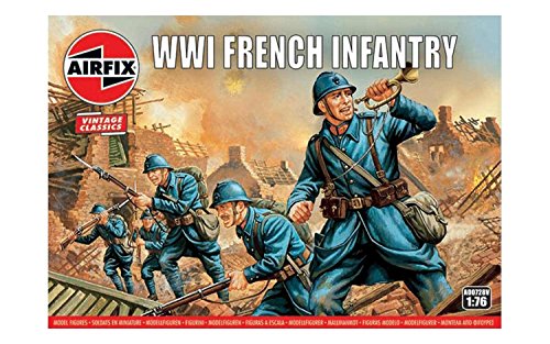 Airfix A00728V 1:76 WWI Soldier Figures 1:72nd Scale Military Figurine, (Pack of 48)