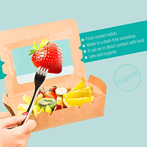 5 Containers+Kraft+Brown+Grease+Resistant