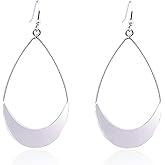 TIANHONGYAN Simple Lightweight Drop Dangle Earrings Boho Gold and Silver Teardrop Earrings for Women Girls Jewelry Gifts