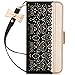 WWW Samsung Galaxy S10e Case,Galaxy S10e Wallet Case, [Luxurious Romantic Carved Flower] Leather Wallet Case [Inside Makeup Mirror] [Kickstand Feature] for Galaxy S10e 5.8