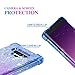 Ruky Galaxy Note 9 Case, Galaxy Note 9 Glitter Case, Gradient Quicksand Series Reinforced Corners TPU Bumper Cushion Protective Shockproof Bling Heart Liquid Case for Galaxy Note 9 - Blue/Purple