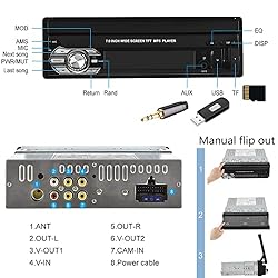 Podofo Single Din Apple Carplay Car Stereo with