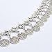 NAWAY Silver Coin Tassel Adjustable Body Chain Bohemian Gypsy Waist Belt for Women Festival Accessories
