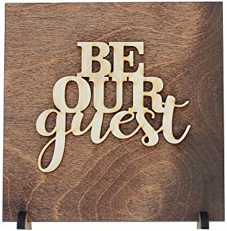 MannMade Designs Be Our Guest Wood Sign