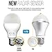 Motion Sensor Light Bulb - Motion Activated LED Light Bulb with Dusk to Dawn Motion Detector for Outdoor Indoor Front Door Garage Basement Porch - E26 7W Daylight White