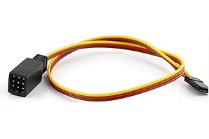 Dantenron RC JR Style Servo Splitter Cable,1 Male to 2 3 4 5 6 Female Y Harness Leads Y Splitter Lead Wire for 1/8 1/10 1/24 Crawler Truck Car Airplane Drone Receiver Servo ESC (1 Male to 3 Female)