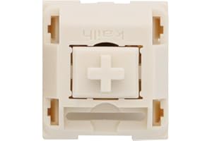 KPREPUBLIC NovelKeys x Kailh Cream Switch 4pin RGB SMD Linear 55g Force 5pin mx Switch for Backlit Mechanical Keyboard 50m (Cream Switch x90)