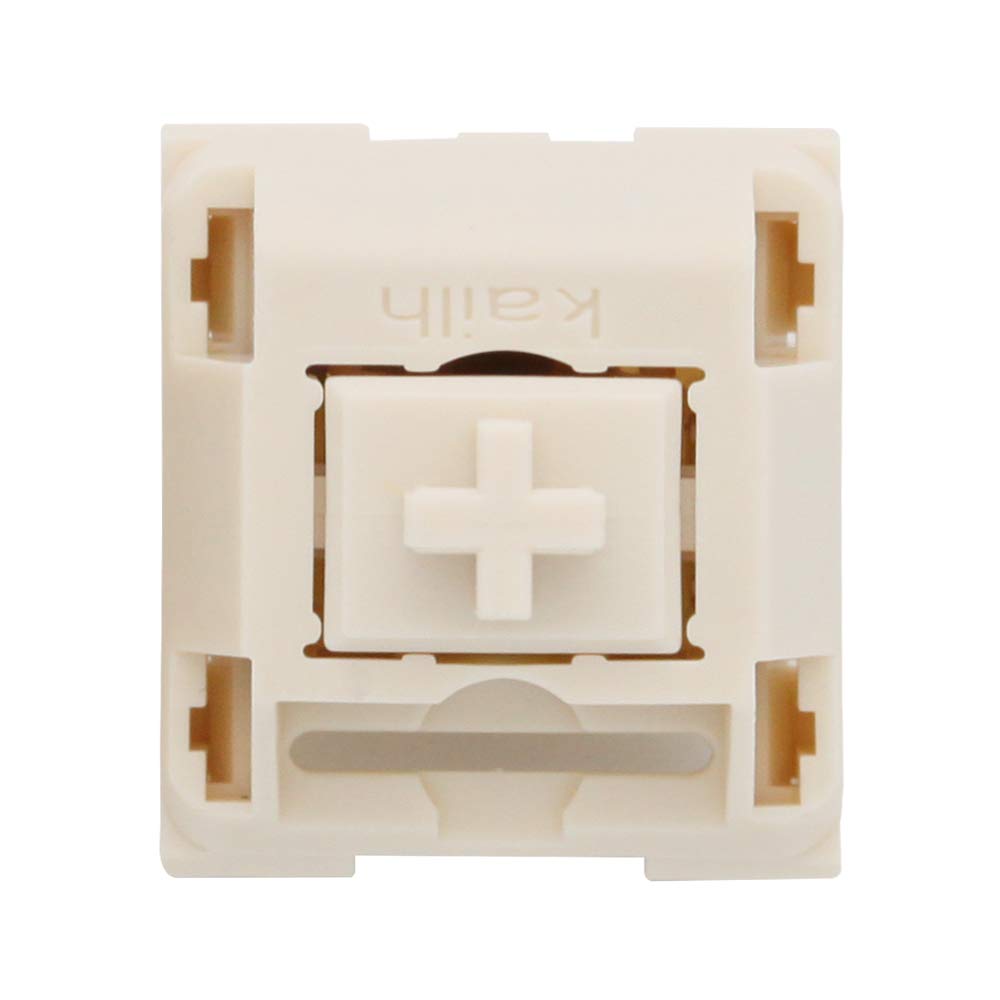 NovelKeys x Kailh Cream Switch 4pin RGB SMD Linear 55g Force 5pin mx Clone Switch for Backlit Mechanical Keyboard 50m (Cream Switch x10)