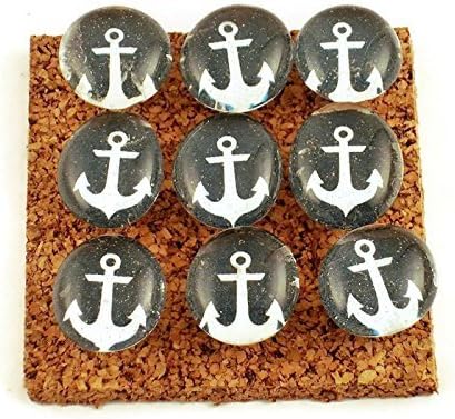 Push Pins for Memo Board in Anchors Away Set of 9 (P14)