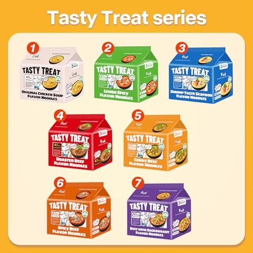 BAIXIANG CURRY FLAVOR RAMEN, CURRY FLAVOR INSTANT NOODLE,BONE BROTH SIMMERED, TASTY TREAT SERIES, PACK OF 5
