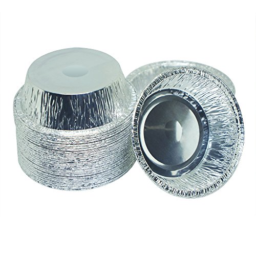 MYStar 4" Disposable Aluminum Foil, Mini Pie/Tarts Baking Cups, Pack of 70 - Thumbnail 5
