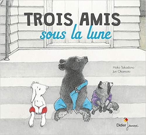 Trois amis sous la lune
