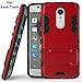 Axon 7 mini Case, ZTE Axon 7 mini Case, MicroP(TM) Dual Layer Armor Hard Slim Hybrid Kickstand Phone Cover Case for ZTE Axon 7 mini (Axon 7 mini Red Kickstand Case)
