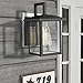 Emliviar Outdoor Wall Light, 1-Light Wall Sconce, Black Finish with Clear Glass, 20064B1