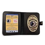 Xpress ID Service Dog Badge & Leather Wallet