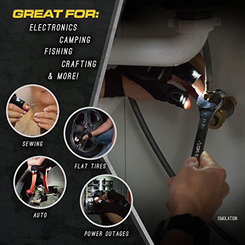 Atomic Beam Glove with Rechargeable Battery by BulbHead, One Size For