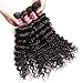 Unice Hair Brazilian Deep Wave 3 Bundles, Unprocessed Virgin Human Hair Weaves Natural Color Can Be Dyed and Bleached 12 14 16inch