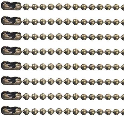 Lvcky 3,2 mm Durchmesser Perlenkette Verlängerung mit Verbindungsstück