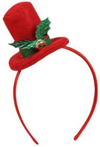 Mettere Cappello Di Natale Ad Una Foto.Cerchietto Per Capelli Con Cappello Di Babbo Natale Per Feste E Natale Colore Rosso Amazon It Prima Infanzia