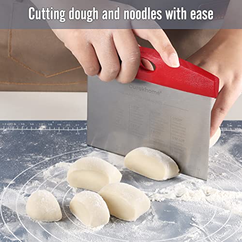 Bench Dough Kitchen Scraper Knife, Ourokhome Stainless Steel Bench