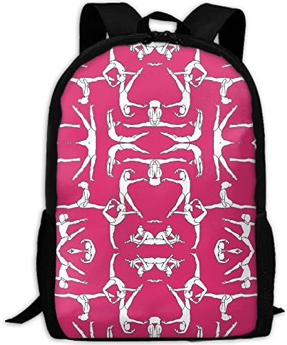 Gymnasts On Magenta Interest Print Custom Unique Casual Backpack School Bag Travel Daypack Gift