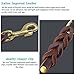 FAIRWIN Leather Dog Leash - 6 Ft Heavy Duty Braided Leash for Large, Medium & Small Dogs (S: 1/2