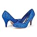 DREAM PAIRS Arpel Women's Formal Evening Dance Rhinestones Classic Low Heel Pumps Shoes New