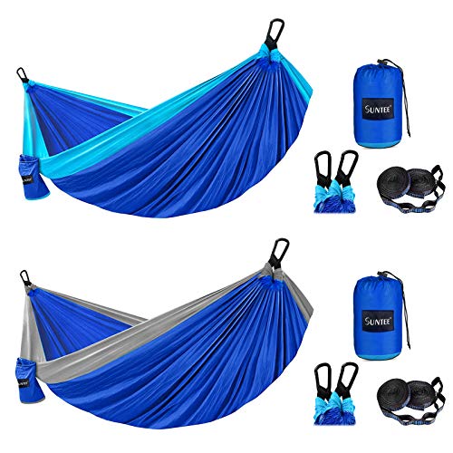 Coypubb Camping Hammock - Single/Double Nylon Hammock With Tree Straps For Outdoor Use