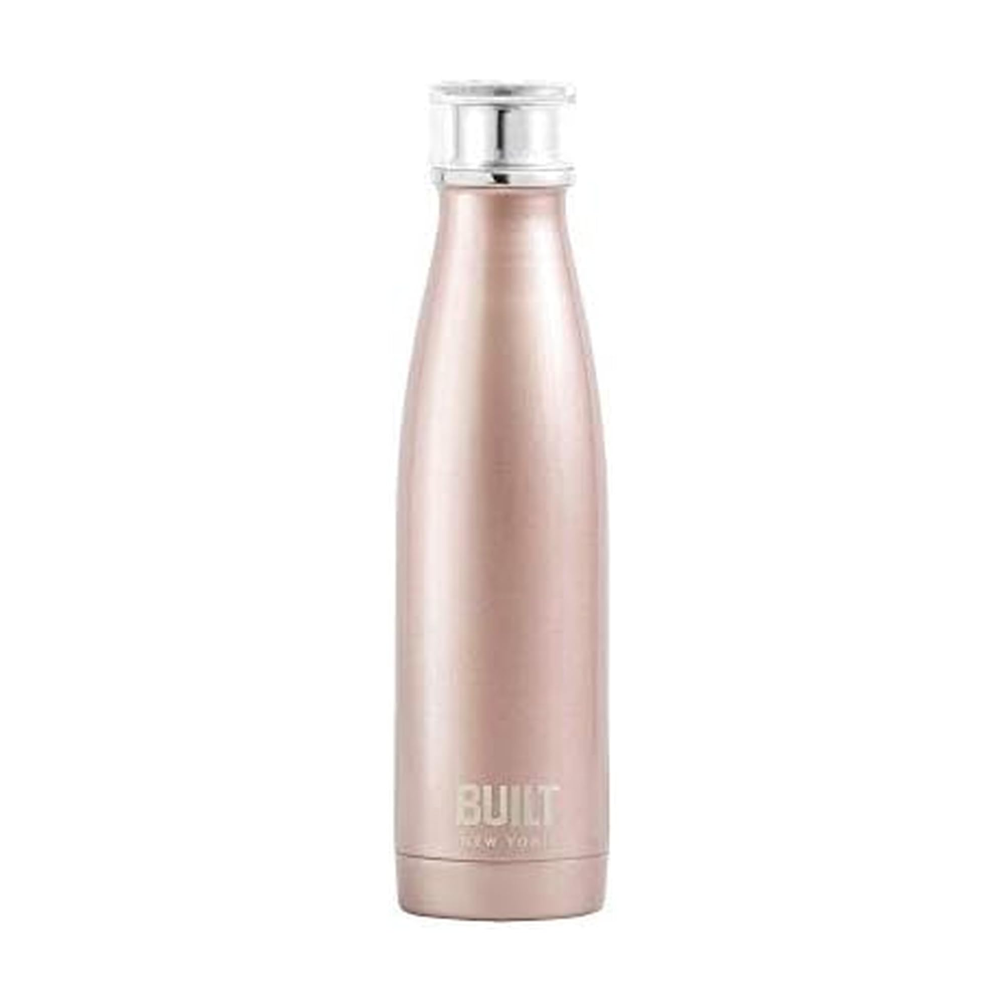 Built Perfect Seal Double-Walled Insulated Stainless Steel Water Bottle, 500 ml, Rose Gold