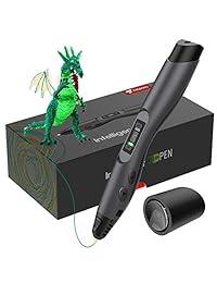 Tecboss   Bolígrafo 3D con relleno de filamento PLA (pantalla OLED, carga USB, control de temperatura, control de impresión de 8 velocidades)