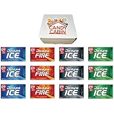 Dentyne Ice Sugar Free Gum, Variety Pack , 12 Packs of 16 Pieces By CANDY CABIN (PEPPERMINT SPEARMINT ARCTIC FIRE)