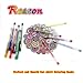Reaeon Colored Gel Pens, Coloring Gel Pen for Office, Art, Adults Coloring Book, Drawing, Writing, Craft - Including Glitter, Pastel, Neon & Classics- Set of 36 No Duplicated