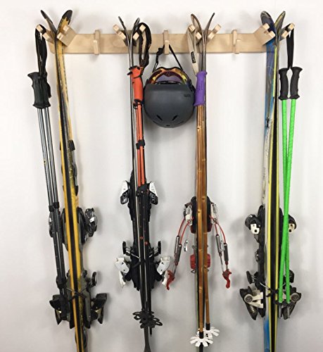 Pro Board Racks Vertical Ski Storage Rack (Holds 4 Sets of Skis)
