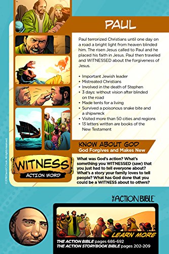 The Action Bible Heroes Card Collection: 54 Cards Filled with Devotions and Fun Facts (Action Bible Series) - Thumbnail 2