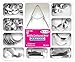 1.330-50 mkm Dental Saddle Contoured Metal Matrices Universal Kit 36 pcs/Pack