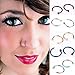 HSELL® Pack of 10pcs Assorted Nose Studs Rings,Stainless Steel Body Jewelry Piercing Nose Hoop Ring,Body Slave Jewelry