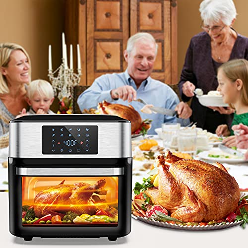 10in1 Air Fryer Oven, 20 Quart Airfryer Toaster Oven , 1800W Toaster