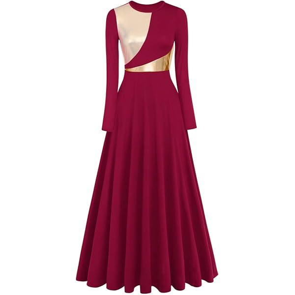 Amazon.com: IMEKIS Women Metallic Gold Praise Dance Dress Color Block Belt Long Sleeve Liturgical Worship Costume Church Robe Praisewear Red + Gold M : Clothing, Shoes & Jewelry Amazon.com: IMEKIS Women Metallic Gold Praise Dance Dress Color Block Belt Long Sleeve Liturgical Worship Costume Church Robe Praisewear Red + Gold M : Clothing, Shoes & Jewelry