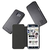 Slim, Thin & Stylish Samsung Galaxy S6 Edge Real Leather Case. Genuine Nappa Leather with our â€œDouble Shieldâ€ Protective design in Mars Black. The Roma by Ed Hicks