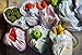 EcoKeeps 12 Reusable Produce Bags with Tare Weight Tags, Premium Mesh Bags for Grocery Shopping & Storage (Set of 12) (12)