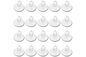 BORNFEEL Aquarium Suction Cups 20pcs Clear Airline Tube Clips Holders Clamps 3/16 '' for Fish Tank Tubing