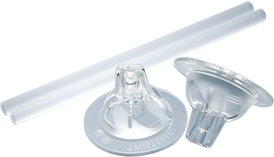 Twistshake Anti Colic Baby Straw Teat, 6+ Month, Transparent