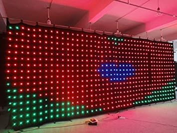 Amazon Com P18 4x4m Flyko Flexible Led Curtain Dj Disco