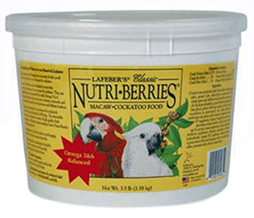 Lafeber's Classic Nutri-Berries for Macaw / Cockatoo 3.5 lb. Tub