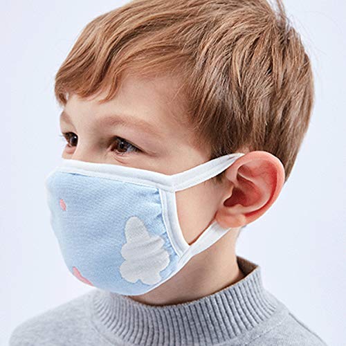 Kids Mouth Mask Anti Dust Mouth Mask,Kids Cotton Face Mask Reusable Mask Anime Face Mask Washable Mask Cute Dustproof Pollution Mask for Boys Girls Kids Toddlers Children,3 Pack in Random Color Design