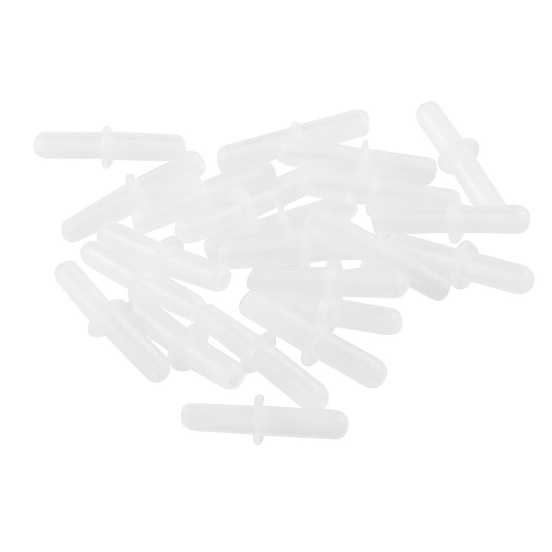 Uxcell Aquarium Plastic Air Valve Connector Inline Tubing, White, 22-Piece