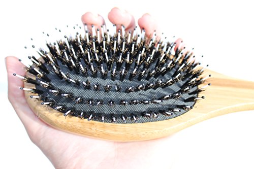 Boar-Bristle-Hair-Brush-Bamboo-Brush-for-Shiny-Healthy-Hair-and-Preventing-Breakage-Damage-Split-Ends-Frizzy-Unmanageable-Locks-Added-Pins-to-Detangle-Scalp-Stimulation-Eco-Friendly-Paddle