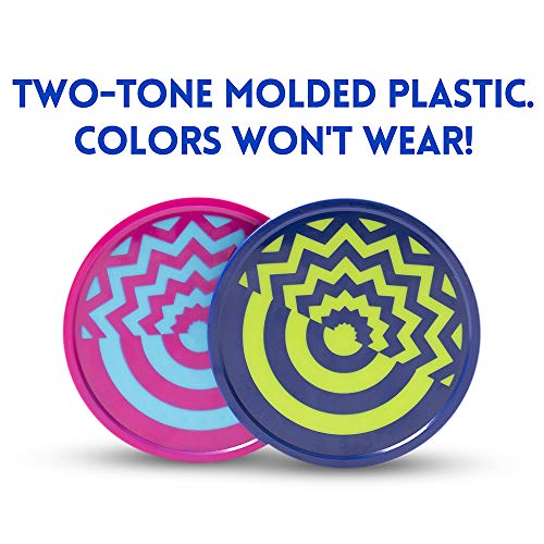 Deluxe Vivid Color Full Size Air Hockey Replacement Pucks - Set of 6! - Thumbnail 4