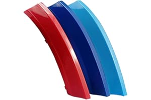 Pengchen for BMW X6 E71 E72 2008-2011 M Color Car Front Grille Inserts Trims Strips Buckle Covers Clips 3Pcs (7 Grille)