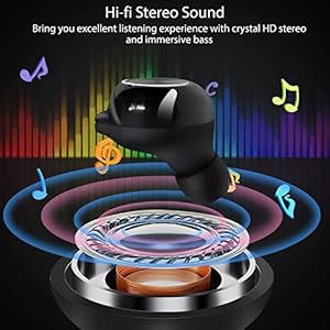 Cuffie wireless, cuffie WinCret Bluetooth in-ear con cancellazione del rumore, cuffie Bluetooth 5.0, microfono integrato… - immagine 4